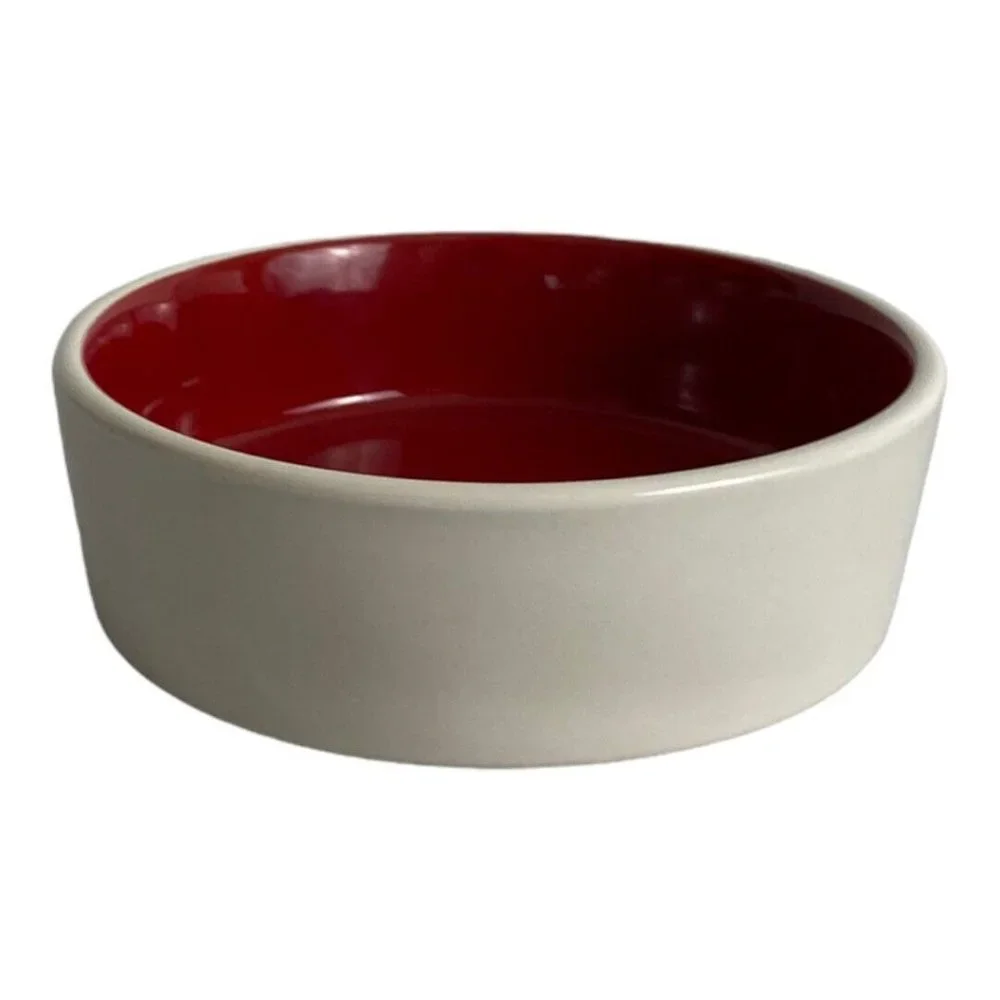 Rae Dunn Christmas “HO HO HO” Holiday Pet Cat Food Water Bowl Dish 5